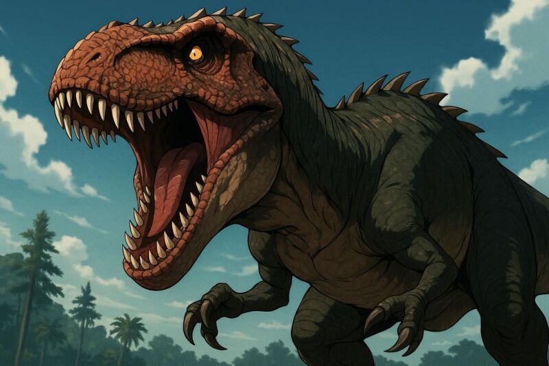 Carcharodontosaurus saharicus con dientes serrados, dinosaurio más peligroso de África que alcanzaba 13 metros y dominaba el Cretácico norteafricano