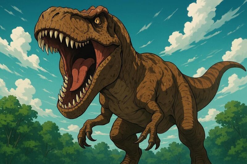 Giganotosaurus carolinii, uno de los dinosaurios carnívoros más peligrosos con 13 metros de longitud, cazador de titanosaurios del Cretácico argentino