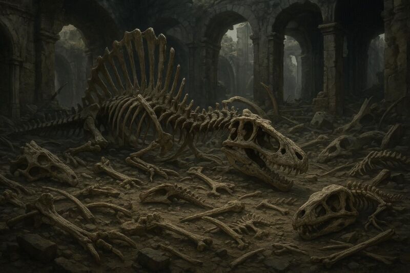 Bombardeo de Múnich en abril de 1944 que destruyó los fósiles de Spinosaurus descubiertos por Ernst Stromer